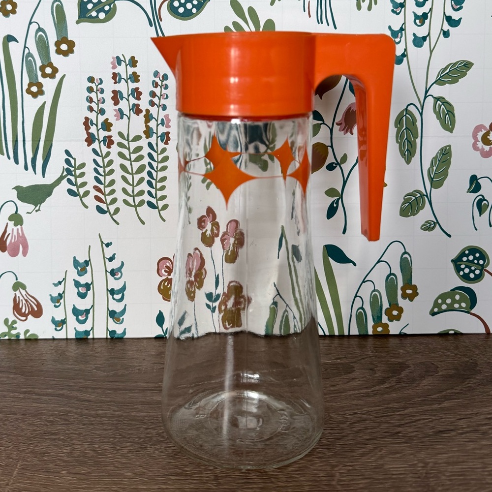 Vintage Anchor Hocking Atomic Starburst Juice Pitcher